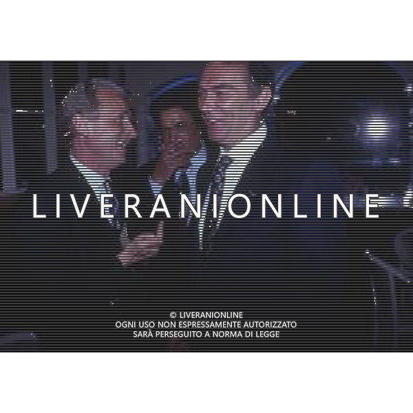 MILANO 1990-FESTA INTER PER LA VITTORIA DELLA COPPA UEFA NELLA FOTO GIOVANNI TRAPATTONI E ERNESTO PELLEGRINI AG ALDO LIVERANI SAS