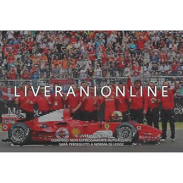 Mick Schumacher (GER) Ferrari Test Driver with the Ferrari F2004 driven by his father Michael Schumacher. 28.07.2019. Formula 1 World Championship, Rd 11, German Grand Prix, Hockenheim, Germany, Race Day. AG ALDO LIVERANI SAS-ONLY ITALY