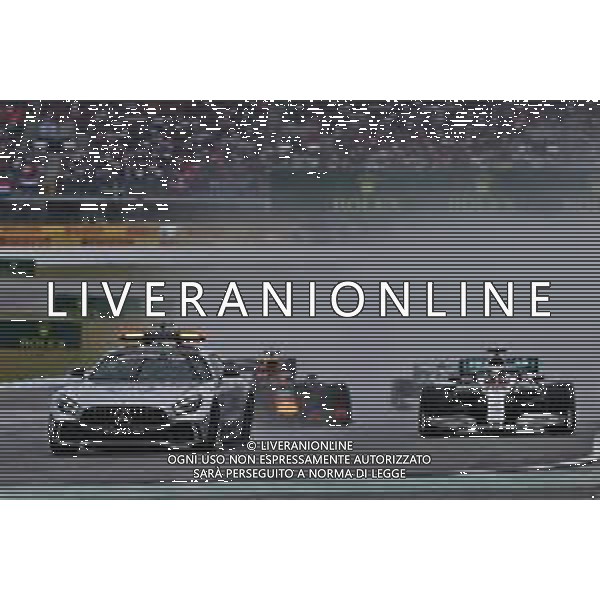 Lewis Hamilton (GBR) Mercedes AMG F1 W10 leads behind the FIA Safety Car. 28.07.2019. Formula 1 World Championship, Rd 11, German Grand Prix, Hockenheim, Germany, Race Day. AG ALDO LIVERANI SAS-ONLY ITALY