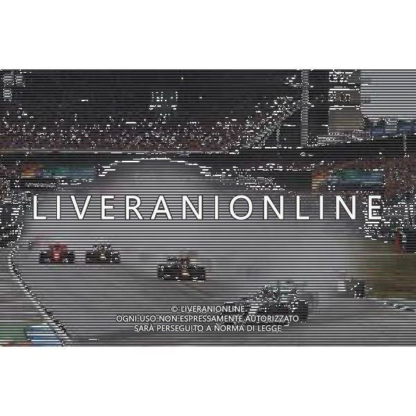 Lewis Hamilton (GBR) Mercedes AMG F1 W10 leads at the start of the race. 28.07.2019. Formula 1 World Championship, Rd 11, German Grand Prix, Hockenheim, Germany, Race Day. AG ALDO LIVERANI SAS-ONLY ITALY