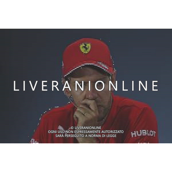 Sebastian Vettel (GER) Ferrari in the post race FIA Press Conference. 28.07.2019. Formula 1 World Championship, Rd 11, German Grand Prix, Hockenheim, Germany, Race Day. AG ALDO LIVERANI SAS-ONLY ITALY