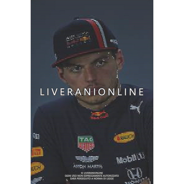 Max Verstappen (NLD) Red Bull Racing in the post race FIA Press Conference. 28.07.2019. Formula 1 World Championship, Rd 11, German Grand Prix, Hockenheim, Germany, Race Day. AG ALDO LIVERANI SAS-ONLY ITALY