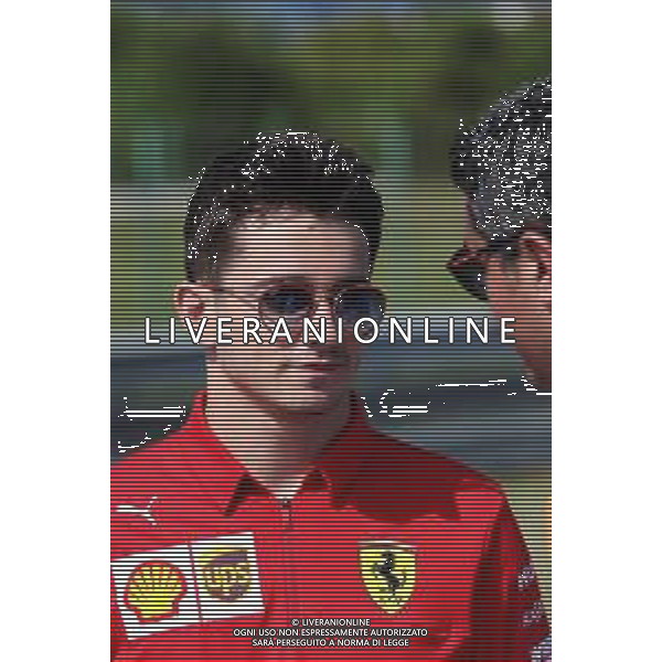(L to R): Charles Leclerc (MON) Ferrari with Michael Masi (AUS) FIA Race Director. 01.08.2019. Formula 1 World Championship, Rd 12, Hungarian Grand Prix, Budapest, Hungary, Preparation Day. AG ALDO LIVERANI SAS-ONLY ITALY