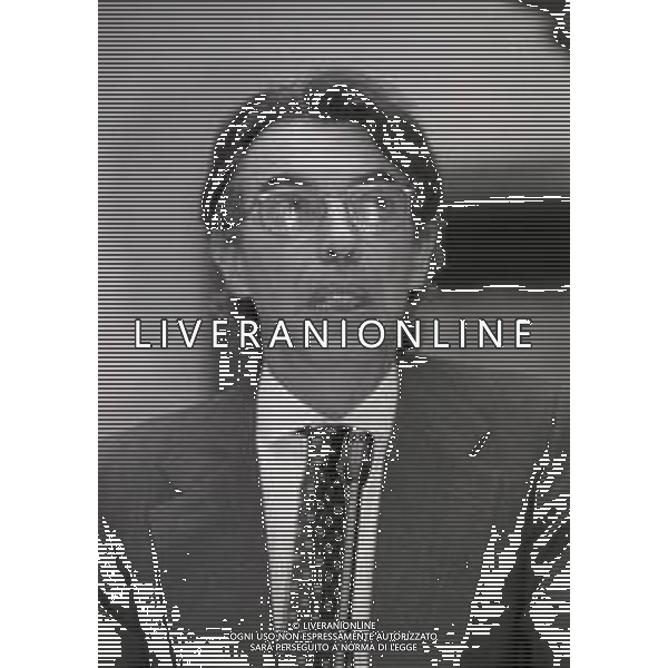1994-1995 MILANO-BANCA POPOLARE ITALIANA ASSEMBLEA AZIONISTI INTER NELLA FOTO MASSIMO MORATTI PRESIDENTE INTER CALCIO AG ALDO LIVERANI SAS