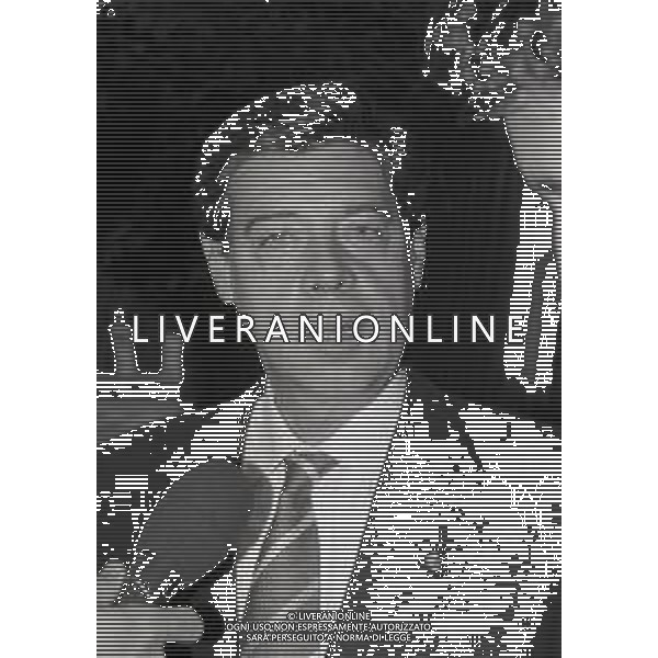 1994 MILANO VISITA DEI DIRIGENTI DEL BAYERN MONACO KARL HEINZE RUMMENIGGE E FRANZ BECHENBAUER A CASA DEL PREIDENTE DELL\'INTER ERNESTO PELLEGRINI NELLA FOTO ROBERTO TAVECCHIO AMMINISTRATORE DELEGATO INTER AG ALDO LIVERANI SAS