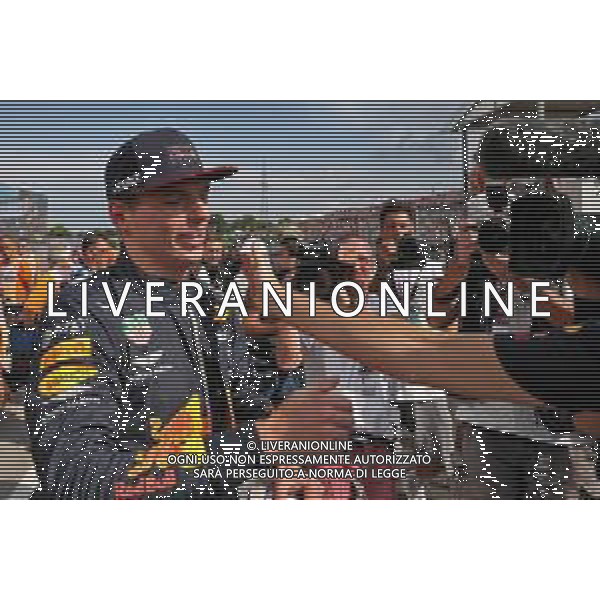 Max Verstappen (NLD) Red Bull Racing celebrates his pole position in qualifying parc ferme. 03.08.2019. Formula 1 World Championship, Rd 12, Hungarian Grand Prix, Budapest, Hungary, Qualifying Day. AG ALDO LIVERANI SAS-ONLY ITALY