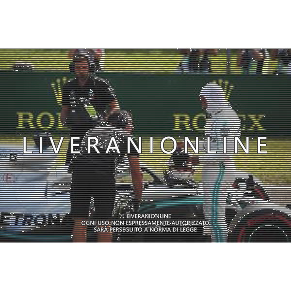 Lewis Hamilton (GBR) Mercedes AMG F1 W10 in qualifying parc ferme. 03.08.2019. Formula 1 World Championship, Rd 12, Hungarian Grand Prix, Budapest, Hungary, Qualifying Day. AG ALDO LIVERANI SAS-ONLY ITALY