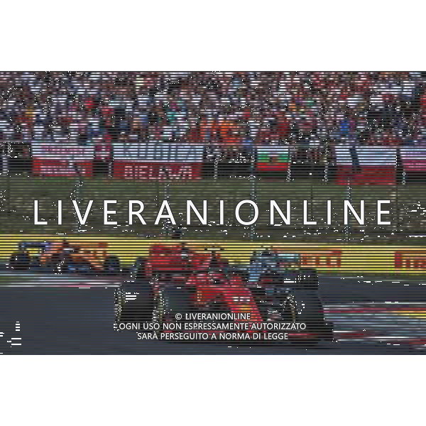 Charles Leclerc (MON) Ferrari SF90. 04.08.2019. Formula 1 World Championship, Rd 12, Hungarian Grand Prix, Budapest, Hungary, Race Day. AG ALDO LIVERANI SAS-ONLY ITALY