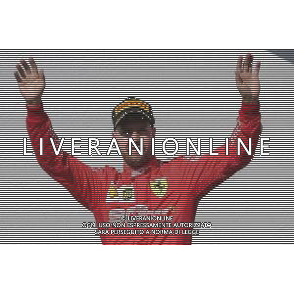 3rd place Sebastian Vettel (GER) Ferrari SF90. 04.08.2019. Formula 1 World Championship, Rd 12, Hungarian Grand Prix, Budapest, Hungary, Race Day. AG ALDO LIVERANI SAS-ONLY ITALY