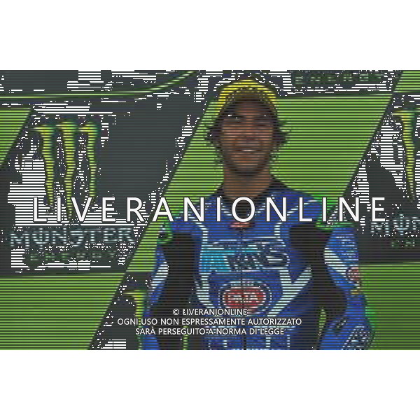 MOTOMONDIALE,PODIO, GP DELLA REPUBBLICA CECA, BRNO,MOTO2, 04-08-2019 NELLA FOTO:, ENEA BASTIANINI SUL PODIO ©IEMMI / AGENZIA ALDO LIVERANI SAS