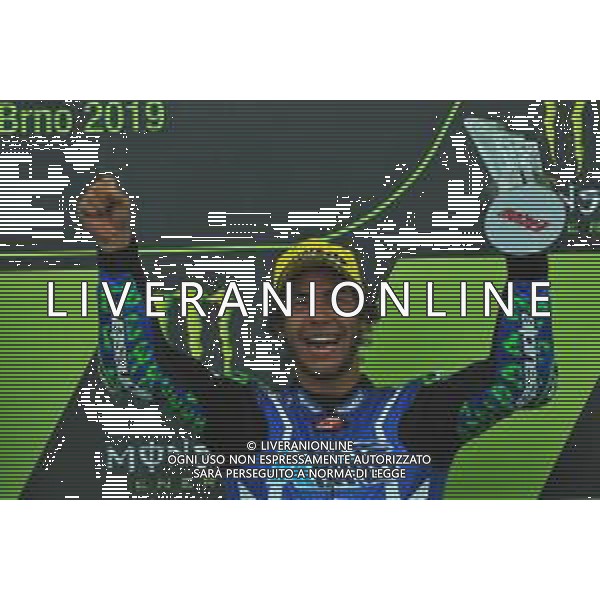 MOTOMONDIALE,PODIO, GP DELLA REPUBBLICA CECA, BRNO,MOTO2, 04-08-2019 NELLA FOTO:, ENEA BASTIANINI SUL PODIO ©IEMMI / AGENZIA ALDO LIVERANI SAS