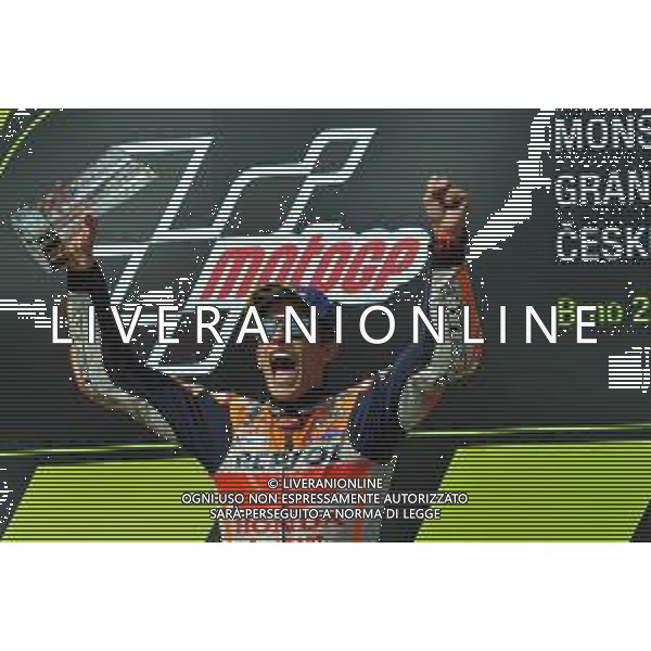 MOTOMONDIALE,PODIO, GP DELLA REPUBBLICA CECA, BRNO,MOTOGP, 04-08-2019 NELLA FOTO: MARC MARQUEZ SUL PODIO ©IEMMI / AGENZIA ALDO LIVERANI SAS