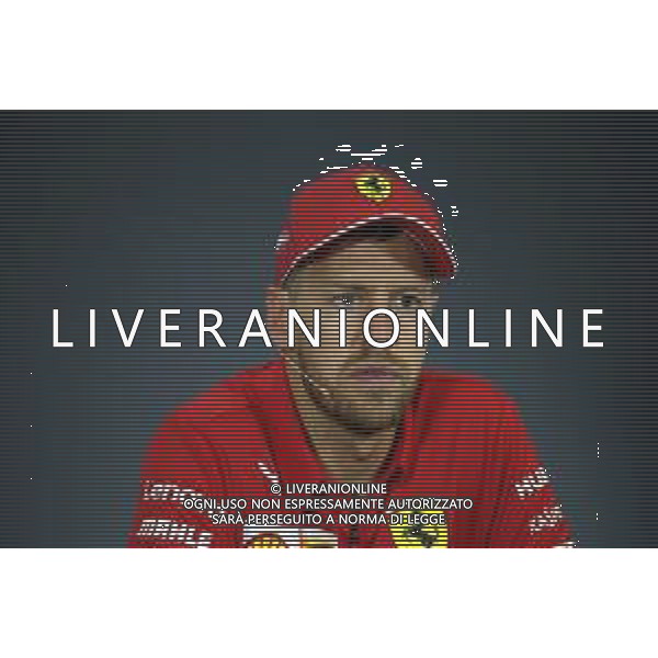 Sebastian Vettel (GER) Ferrari in the post race FIA Press Conference. 04.08.2019. Formula 1 World Championship, Rd 12, Hungarian Grand Prix, Budapest, Hungary, Race Day. AG ALDO LIVERANI SAS-ONLY ITALY