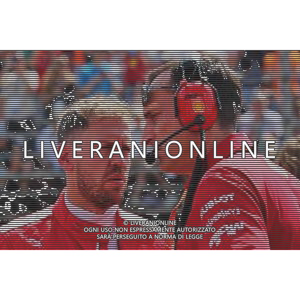 Sebastian Vettel (GER) Ferrari on the grid. 04.08.2019. Formula 1 World Championship, Rd 12, Hungarian Grand Prix, Budapest, Hungary, Race Day. AG ALDO LIVERANI SAS-ONLY ITALY