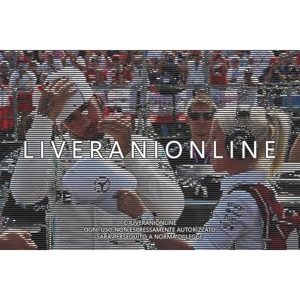Lewis Hamilton (GBR) Mercedes AMG F1 on the grid. 04.08.2019. Formula 1 World Championship, Rd 12, Hungarian Grand Prix, Budapest, Hungary, Race Day. AG ALDO LIVERANI SAS-ONLY ITALY