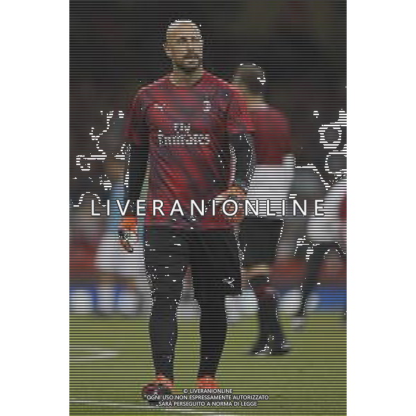 INTERNATIONAL CHAMPIONS CUP 2019 Manchester United - A.C. Milan 03/08/2019 nella foto: Reina Jose’ Manuel (a.c. Milan) ©Claudio Zamagni/Agenzia Aldo Liverani s.a.s. Reina Jose’ Manuel (a.c. Milan) during International Champions Cup 2019 between Manchester United and A.C.Milan at Principality Stadium on August 3 2019 photo credit by Claudio Zamagni/Aldo Liverani Photo Agency