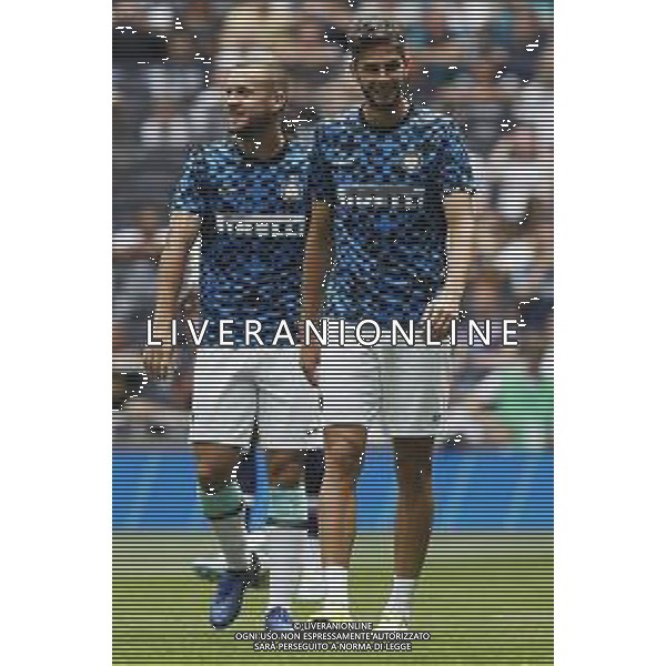 INTERNATIONAL CHAMPIONS CUP 2019 Tottenham Hotspur - Inter 04/08/2019 nella foto: Longo Samuele (f.c.Internazionale) e Puscas George (f.c.Internazionale) ©Claudio Zamagni/Agenzia Aldo Liverani s.a.s. Longo Samuele (f.c.Internazionale) and Puscas George (f.c.Internazionale) during International Champions Cup 2019 match between Tottenham Hotspur and F.C. Internazonale at Tottenham Hotspur Stadium in London on August 4 2019 photo credit by Claudio Zamagni/Aldo Liverani Photo Agency