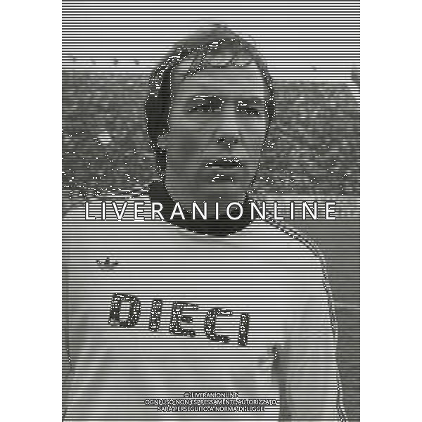 RETROSPETTIVA GIANCARLO ODDI CALCIATORE E ALLENATORE NELLA FOTO GIANCARLO ODDI CON LA MAGLIA DEL CESENA CALCIO AG ALDO LIVERANI SAS