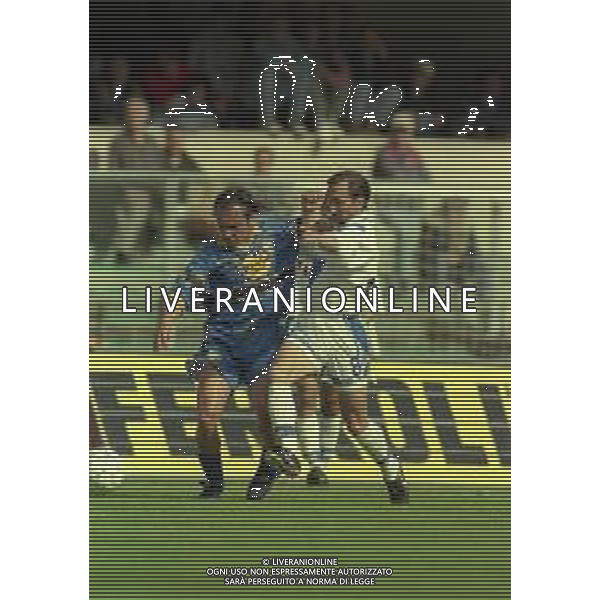 25-04-1999 VERONA-CAMPIONATO DI CALCIO SERIE B VERONA BRESCIA 0-2 NELLA FOTO CHRISTIAN BROCCHI E CARMINE NUNZIATA AG ALDO LIVERANI SAS