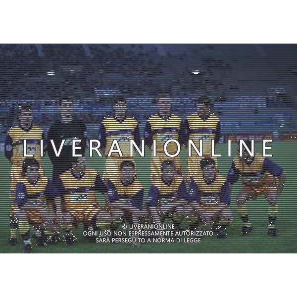 29-09-1999 ROMA CHAMPINS LEAGUE LAZIO NK MARIBOR 4-0 NELLA FOTO FORMAZIONE NK MARIBOR AG ALDO LIVERANI SAS