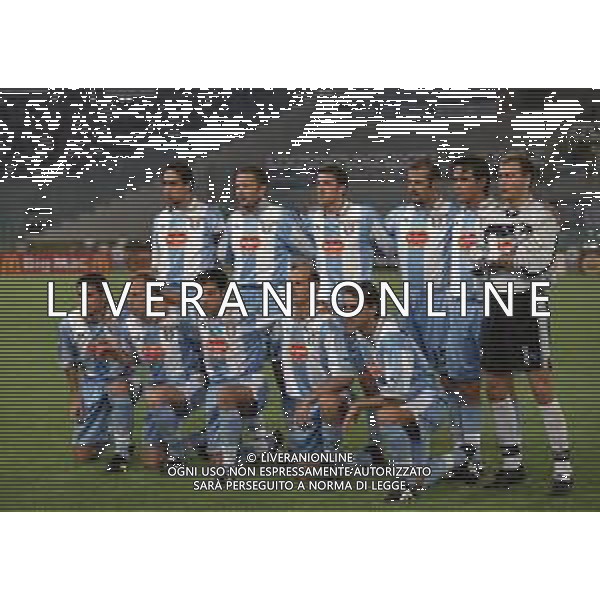 29-09-1999 ROMA CHAMPINS LEAGUE LAZIO NK MARIBOR 4-0 NELLA FOTO FORMAZIONE LAZIO AG ALDO LIVERANI SAS