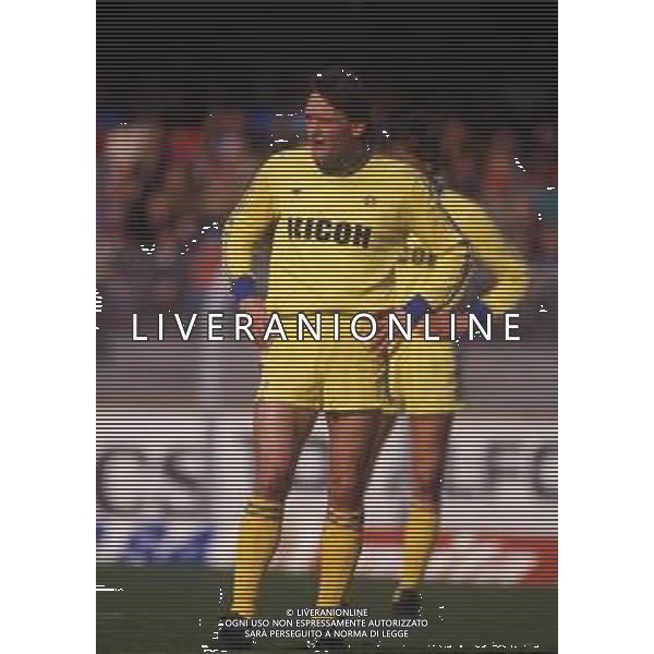 RETROSPETTIVA PREBEN LARSEN ELKJAER CALCIATORE NELLA FOTO PREBEN LARSEN ELKJAER CON LA MAGLIA DEL VERONA CALCIO NELL\' ANNO 1986-87 AG ALDO LIVERANI SAS