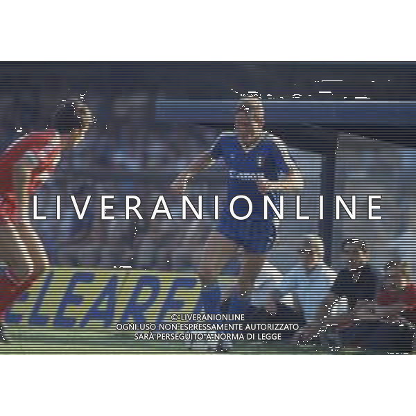 RETROSPETTIVA PREBEN LARSEN ELKJAER CALCIATORE NELLA FOTO PREBEN LARSEN ELKJAER CON LA MAGLIA DEL VERONA CALCIO NELL\'ANNO 1985-86 AG ALDO LIVERANI SAS