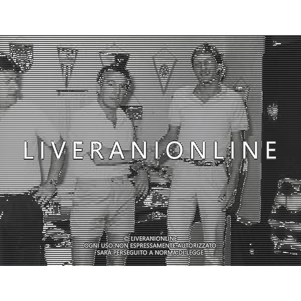 RETROSPETTIVA PREBEN LARSEN ELKJAER CALCIATORE NELLA FOTO PREBEN LARSEN ELKJAER CON OSVALDO BAGNOLI NELLA SEDE DEL VERONA CALCIO AG ALDO LIVERANI SAS