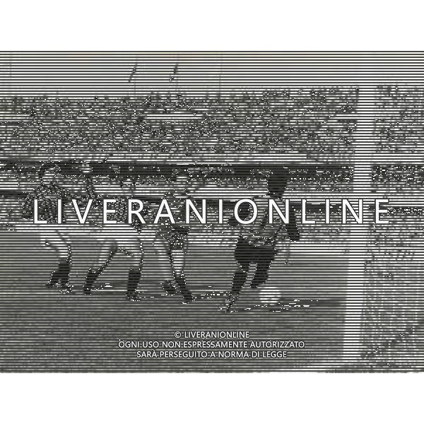 RETROSPETTIVA PREBEN LARSEN ELKJAER CALCIATORE NELLA FOTO GOAL IN VERONA-MILAN PREBEN LARSEN ELKJAER AG ALDO LIVERANI SAS