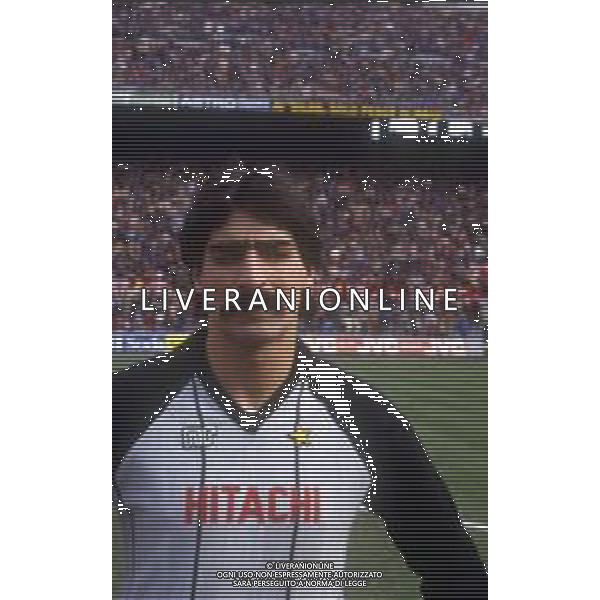 RETROSPETTIVA GIULIO NUCIARI CALCIATORE 1982 NELLA FOTO GIULIO NUCIARI CON LA MAGLIA DEL MILAN CALCIO AG ALDO LIVERANI SAS