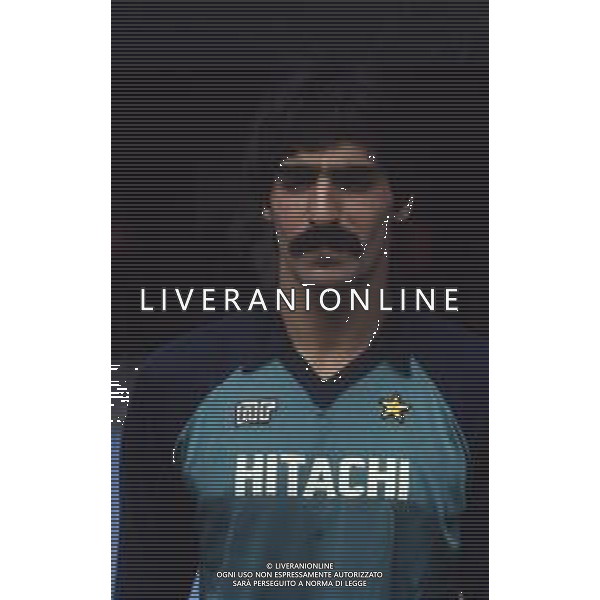 RETROSPETTIVA GIULIO NUCIARI CALCIATORE 1982 NELLA FOTO GIULIO NUCIARI CON LA MAGLIA DEL MILAN CALCIO AG ALDO LIVERANI SAS