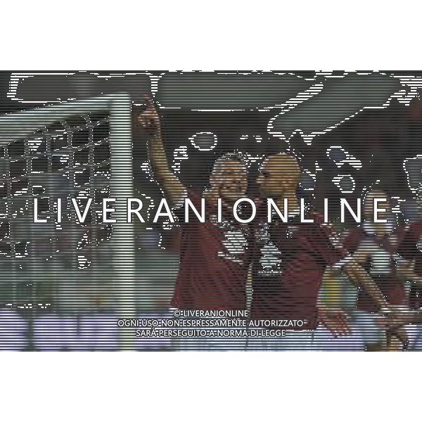 Torino 08.08.2019 Stadio Grande Torino Torino vs Shakhtyor Soligorsk terzo turno qualificazioni Europa League 2019/2020 ©Viganti/Agenzia Aldo Liverani Nella foto: esultanza dopo il gol su rigore di andrea belotti con simone zaza / AGENZIA ALDO LIVERANI SAS