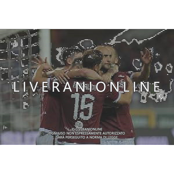 Torino 08.08.2019 Stadio Grande Torino Torino vs Shakhtyor Soligorsk terzo turno qualificazioni Europa League 2019/2020 ©Viganti/Agenzia Aldo Liverani Nella foto: esultanza torino - abbraccio / AGENZIA ALDO LIVERANI SAS
