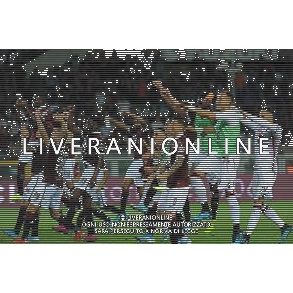 Torino 08.08.2019 Stadio Grande Torino Torino vs Shakhtyor Soligorsk terzo turno qualificazioni Europa League 2019/2020 ©Viganti/Agenzia Aldo Liverani Nella foto: festa granata a fine gara - esultanza finale / AGENZIA ALDO LIVERANI SAS