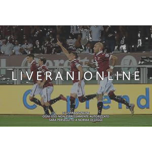 Torino 08.08.2019 Stadio Grande Torino Torino vs Shakhtyor Soligorsk terzo turno qualificazioni Europa League 2019/2020 ©Viganti/Agenzia Aldo Liverani Nella foto: esultanza torino dopo il gol di andrea belotti / AGENZIA ALDO LIVERANI SAS