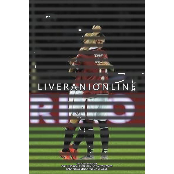 Torino 08.08.2019 Stadio Grande Torino Torino vs Shakhtyor Soligorsk terzo turno qualificazioni Europa League 2019/2020 ©Viganti/Agenzia Aldo Liverani Nella foto: esultanza armando izzo e simone zaza / AGENZIA ALDO LIVERANI SAS