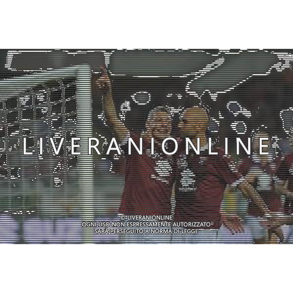 Torino 08.08.2019 Stadio Grande Torino Torino vs Shakhtyor Soligorsk terzo turno qualificazioni Europa League 2019/2020 ©Viganti/Agenzia Aldo Liverani Nella foto: esultanza andrea belotti e simone zaza / AGENZIA ALDO LIVERANI SAS