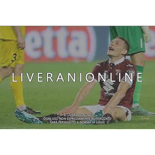 Torino 08.08.2019 Stadio Grande Torino Torino vs Shakhtyor Soligorsk terzo turno qualificazioni Europa League 2019/2020 ©Viganti/Agenzia Aldo Liverani Nella foto: andrea belotti a terra / AGENZIA ALDO LIVERANI SAS