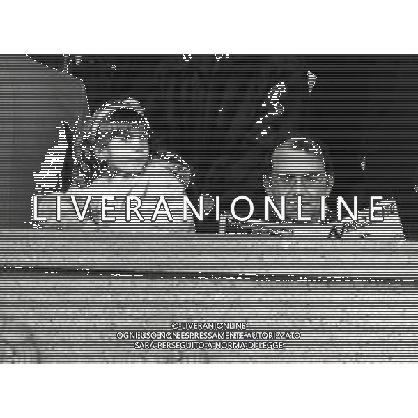 RETROSPETTIVA ERNESTO PELLEGRINI PRESIDENTE INTER CALCIO NELLA FOTO ERNESTO PELLEGRINI PRESIDENTE INTER CON LA FIGLIA VALENTINA AG ALDO LIVERANI SAS