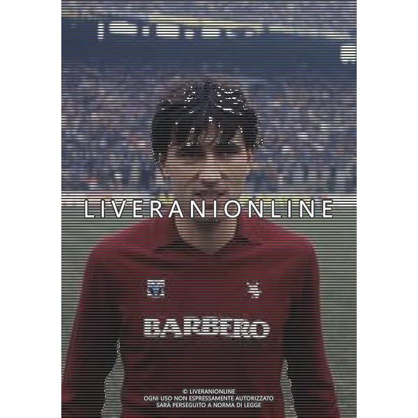 RETROSPETTIVA PAOLO BERUATTO CALCIATORE NELLA FOTO PAOLO BERUATTO CON LA MAGLIA DEL TORINO CALCIO AG ALDO LIVERANI SAS