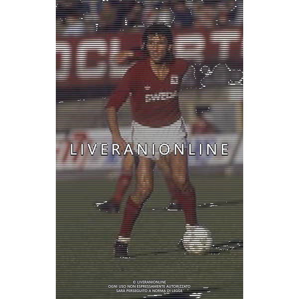 RETROSPETTIVA PAOLO BERUATTO CALCIATORE NELLA FOTO PAOLO BERUATTO CON LA MAGLIA DEL TORINO CALCIO AG ALDO LIVERANI SAS