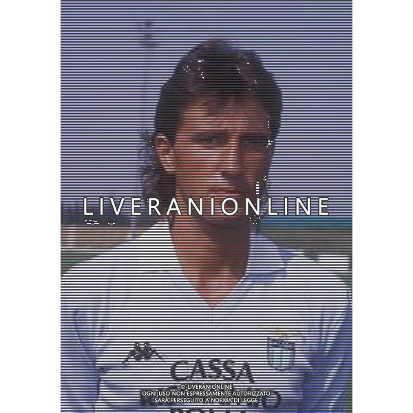 RETROSPETTIVA PAOLO BERUATTO CALCIATORE NELLA FOTO PAOLO BERUATTO CON LA MAGLIA DELLA LAZIO CALCIO AG ALDO LIVERANI SAS