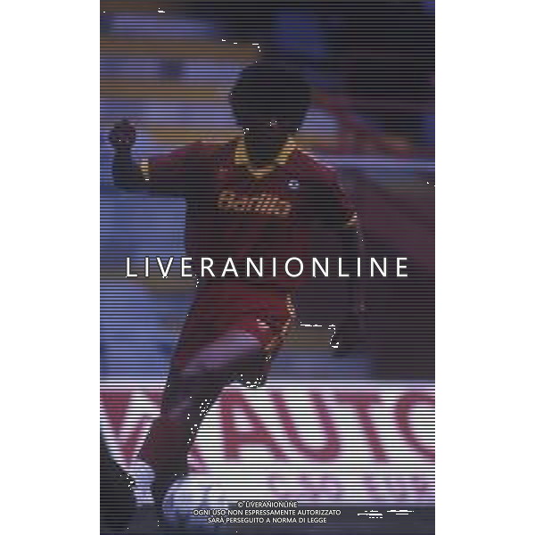 RETROSPETTIVA ALDAIR CALCIATORE NELLA FOTO ALDAIR CON LAMAGLIA DELLA ROMA CALCIO AG ALDO LIVERANI SAS