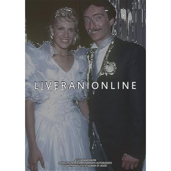 RETROSPETTIVA AMEDEO GORIA GIORNALISTA NELLA FOTO AMEDEO GORIA AL MATRIMONIO CON MARIA TERESA RUTA NELL\'ANNO 1987 AG ALDO LIVERANI SAS