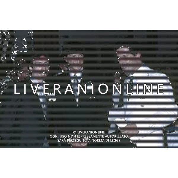 RETROSPETTIVA AMEDEO GORIA GIORNALISTA NELLA FOTO AMEDEO GORIA CON WALTER ZENGA NELL\'ANNO 1987 AG ALDO LIVERANI SAS