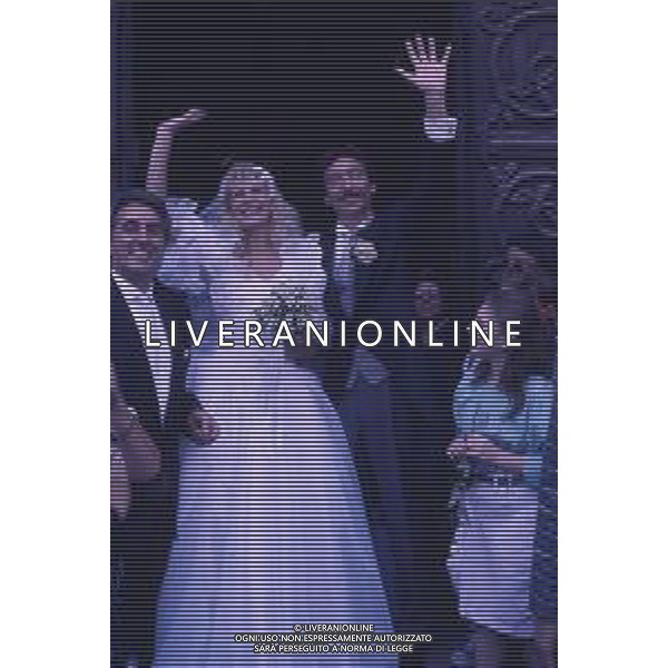 RETROSPETTIVA AMEDEO GORIA GIORNALISTA NELLA FOTO AMEDEO GORIA AL MATRIMONIO CON MARIA TERESA RUTA NELL\'ANNO 1987 AG ALDO LIVERANI SAS