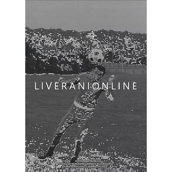 1974 CAMPIONATO DEL MONDO DI CALCIO GERMANIA 74 ALLENAMENTO NAZIONALE ITALIANA NELLA FOTO GIGI RIVA AG ALDO LIVERANI SAS