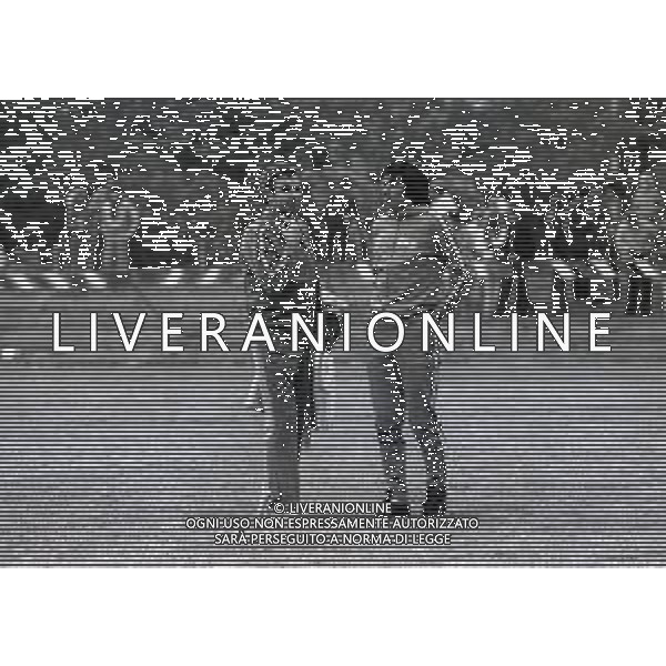 1974 CAMPIONATO DEL MONDO DI CALCIO GERMANIA 74 ALLENAMENTO NAZIONALE ITALIANA NELLA FOTO ITALO ALLODI E ANTONIO IULIANO AG ALDO LIVERANI SAS