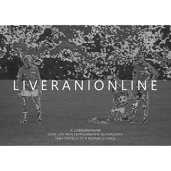 1974 CAMPIONATO DEL MONDO DI CALCIO GERMANIA 74 ALLENAMENTO NAZIONALE ITALIANA NELLA FOTO LUCIANO RE CECCONI-GIUSEPPE WILSON E ENZO BEARZOT AG ALDO LIVERANI SAS