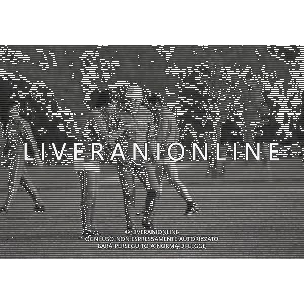 1974 CAMPIONATO DEL MONDO DI CALCIO GERMANIA 74 ALLENAMENTO NAZIONALE ITALIANA NELLA FOTO FRANCO CAUSIO E FERRUCCIO VALCAREGGI AG ALDO LIVERANI SAS